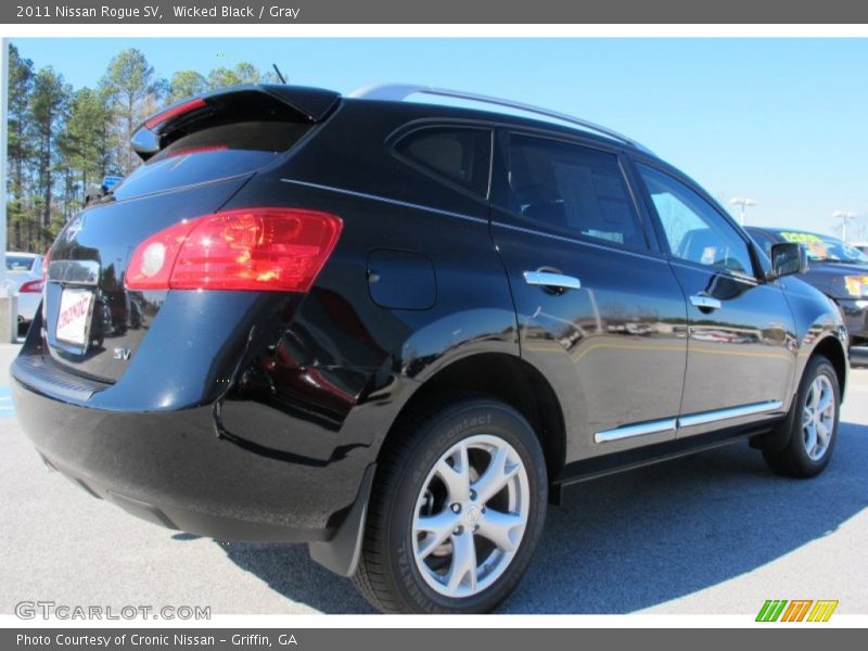 Wicked Black / Gray 2011 Nissan Rogue SV