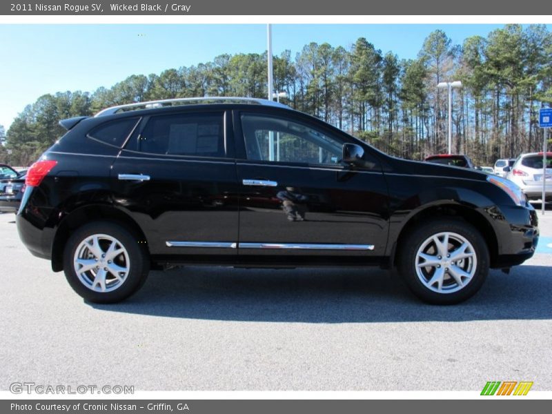 Wicked Black / Gray 2011 Nissan Rogue SV