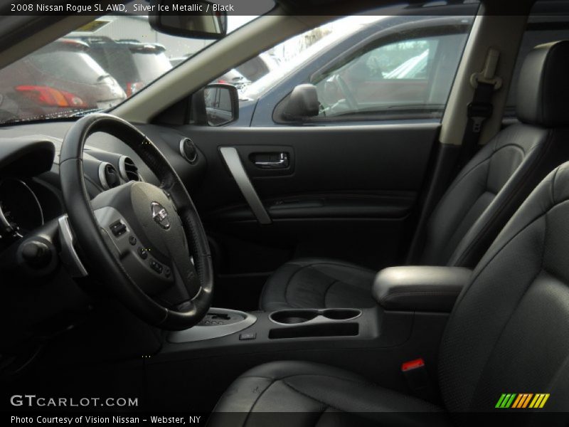 Silver Ice Metallic / Black 2008 Nissan Rogue SL AWD