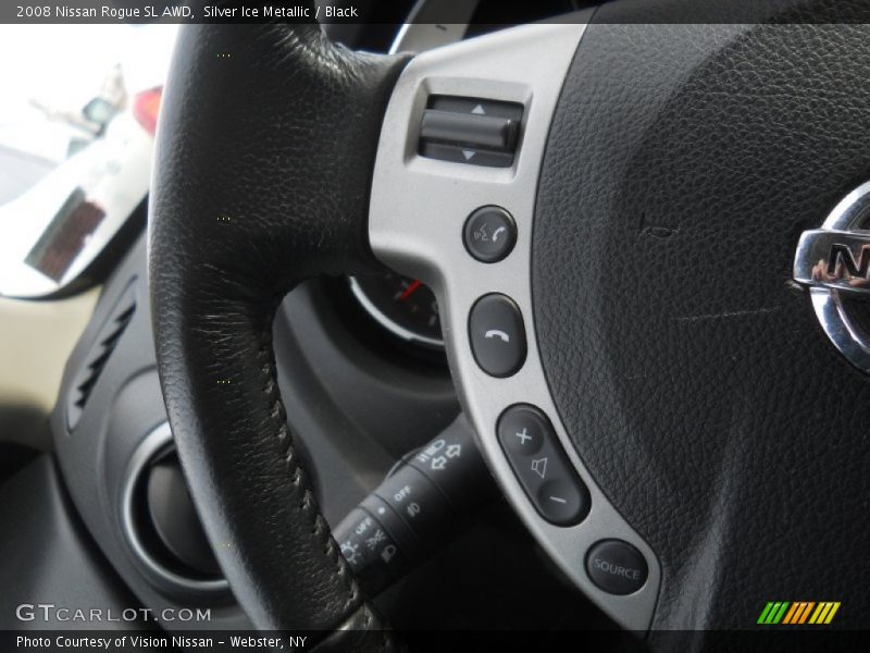 Silver Ice Metallic / Black 2008 Nissan Rogue SL AWD