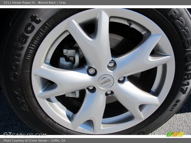 Wicked Black / Gray 2011 Nissan Rogue SV