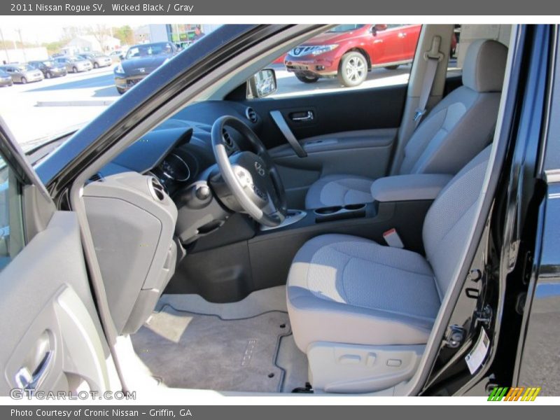 Wicked Black / Gray 2011 Nissan Rogue SV