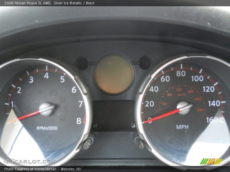 Silver Ice Metallic / Black 2008 Nissan Rogue SL AWD