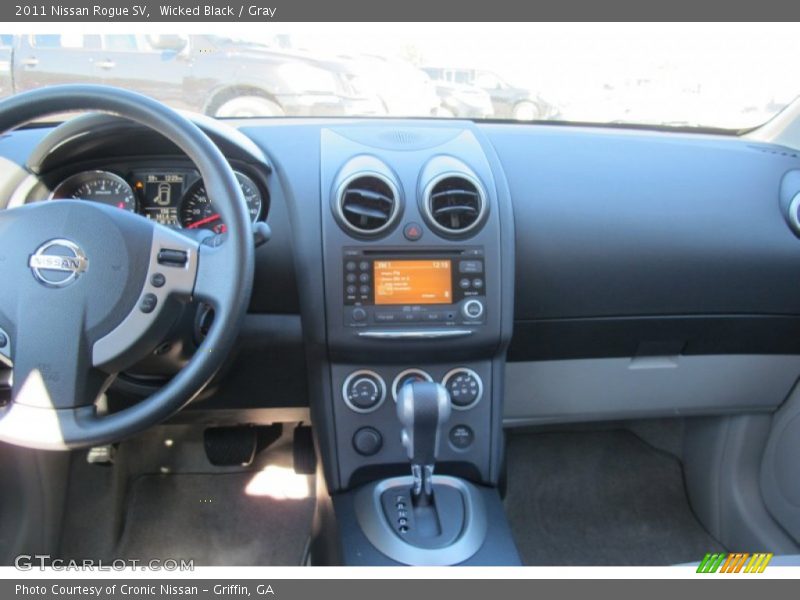 Wicked Black / Gray 2011 Nissan Rogue SV