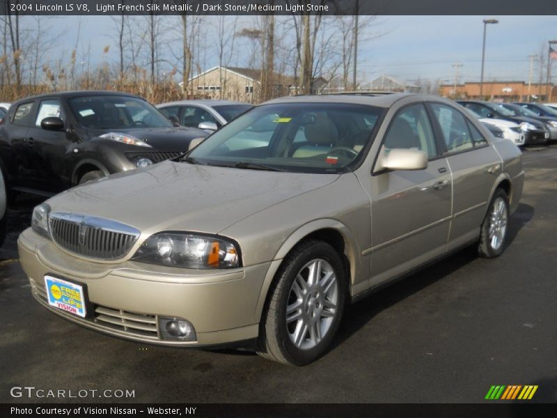 Light French Silk Metallic / Dark Stone/Medium Light Stone 2004 Lincoln LS V8