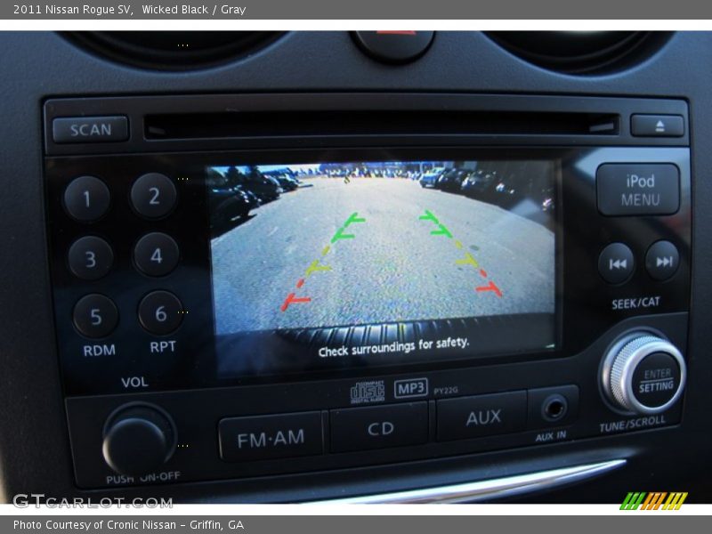 Wicked Black / Gray 2011 Nissan Rogue SV