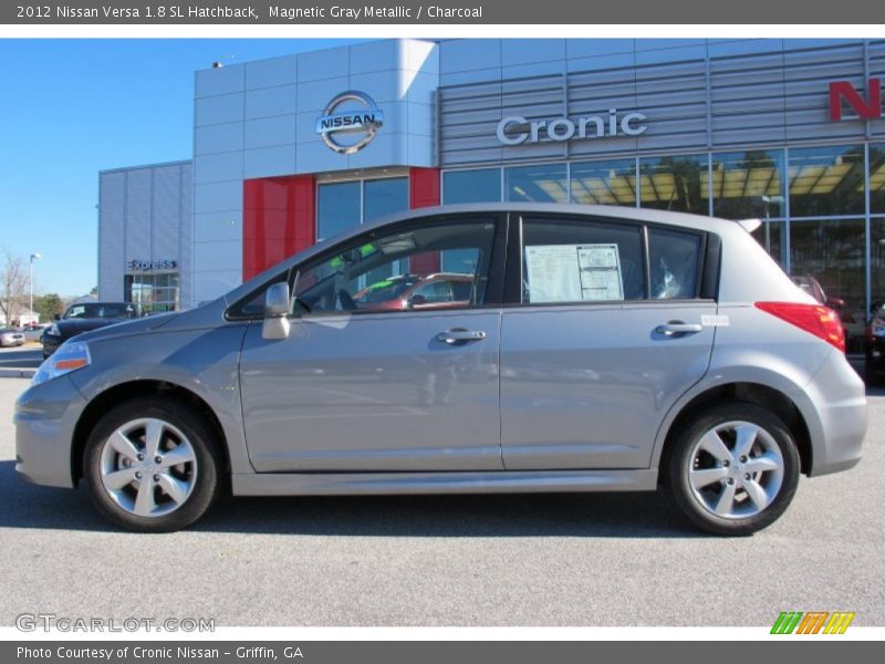 Magnetic Gray Metallic / Charcoal 2012 Nissan Versa 1.8 SL Hatchback