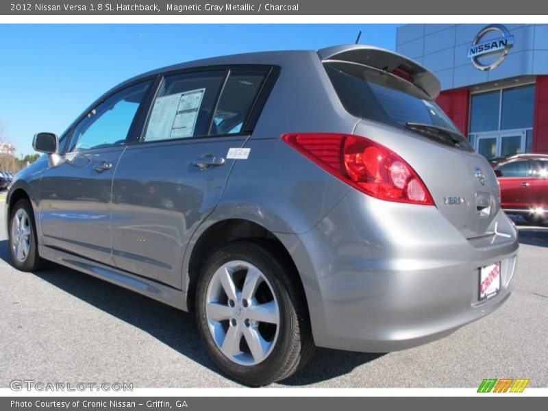 Magnetic Gray Metallic / Charcoal 2012 Nissan Versa 1.8 SL Hatchback