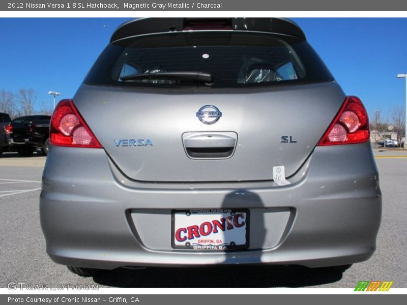 Magnetic Gray Metallic / Charcoal 2012 Nissan Versa 1.8 SL Hatchback
