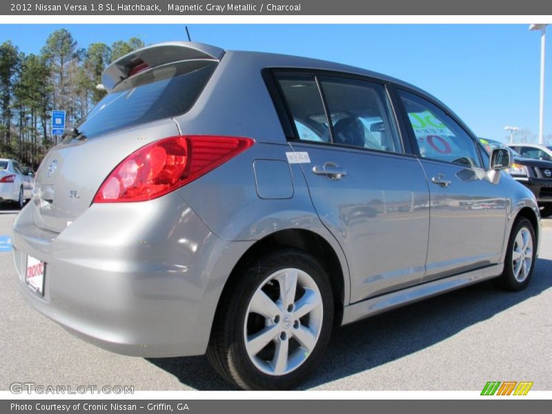 Magnetic Gray Metallic / Charcoal 2012 Nissan Versa 1.8 SL Hatchback
