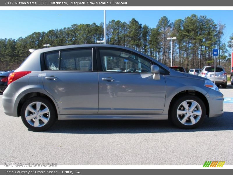 Magnetic Gray Metallic / Charcoal 2012 Nissan Versa 1.8 SL Hatchback