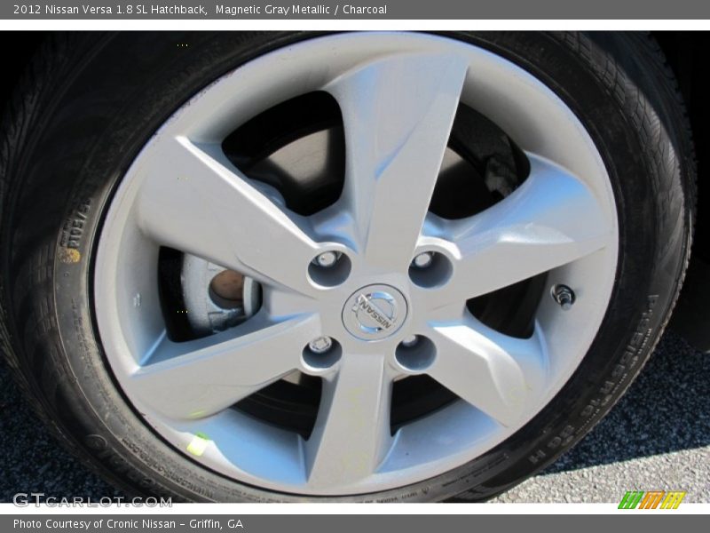 Magnetic Gray Metallic / Charcoal 2012 Nissan Versa 1.8 SL Hatchback