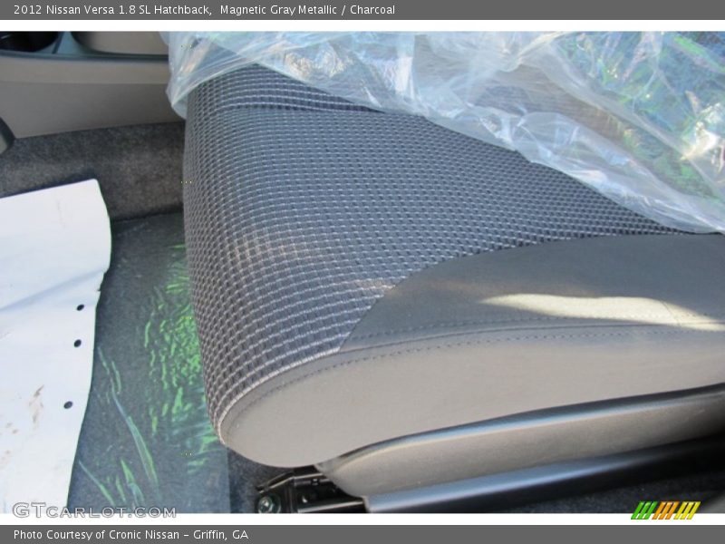 Magnetic Gray Metallic / Charcoal 2012 Nissan Versa 1.8 SL Hatchback