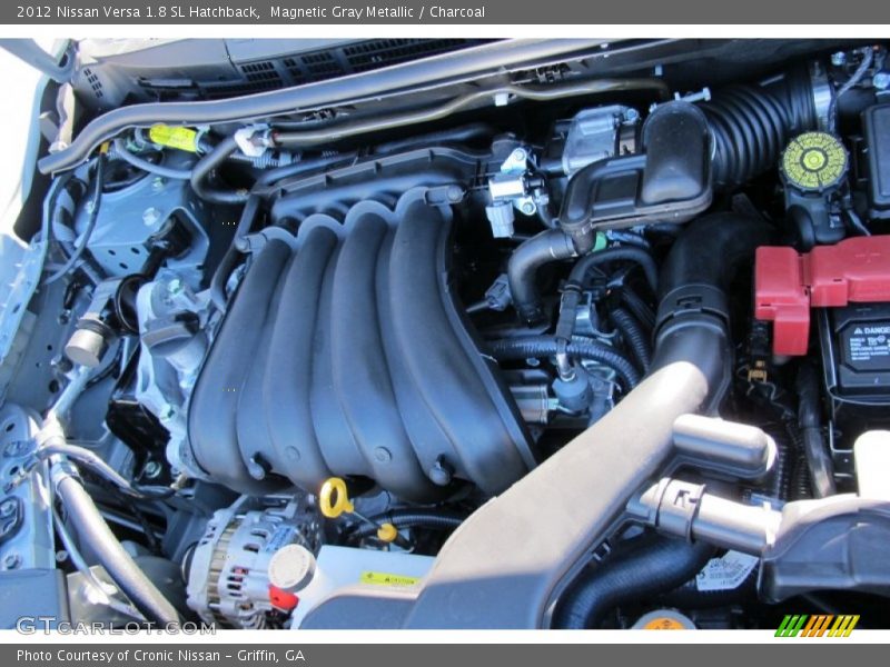 Magnetic Gray Metallic / Charcoal 2012 Nissan Versa 1.8 SL Hatchback