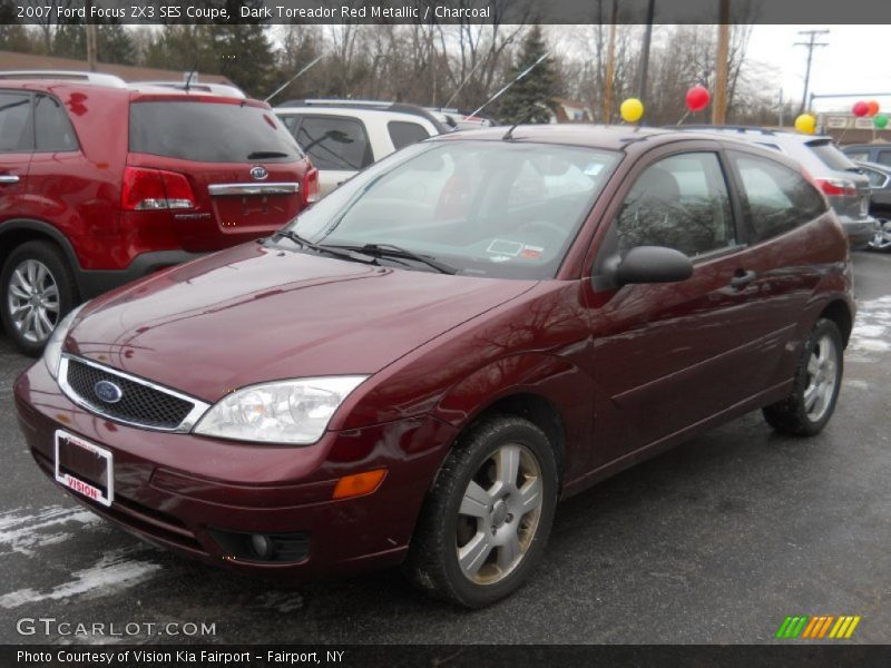 Dark Toreador Red Metallic / Charcoal 2007 Ford Focus ZX3 SES Coupe