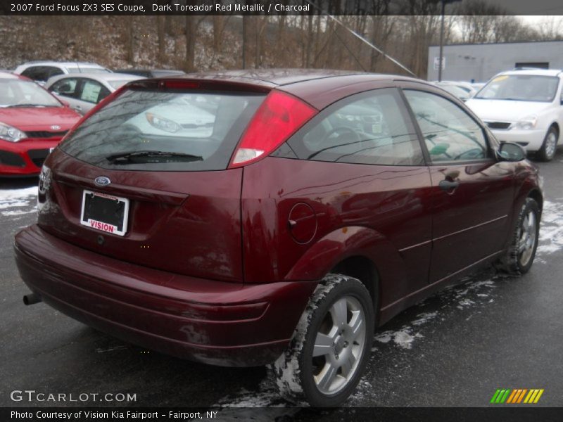 Dark Toreador Red Metallic / Charcoal 2007 Ford Focus ZX3 SES Coupe