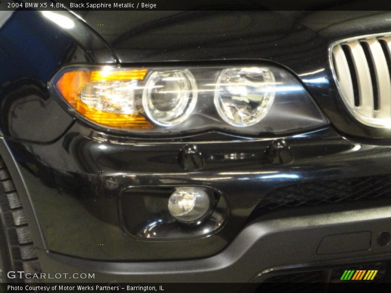Black Sapphire Metallic / Beige 2004 BMW X5 4.8is