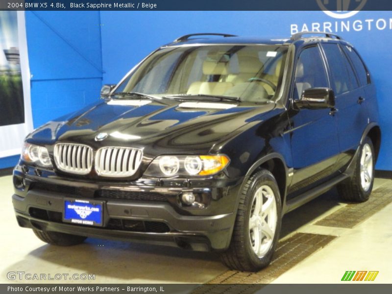 Black Sapphire Metallic / Beige 2004 BMW X5 4.8is
