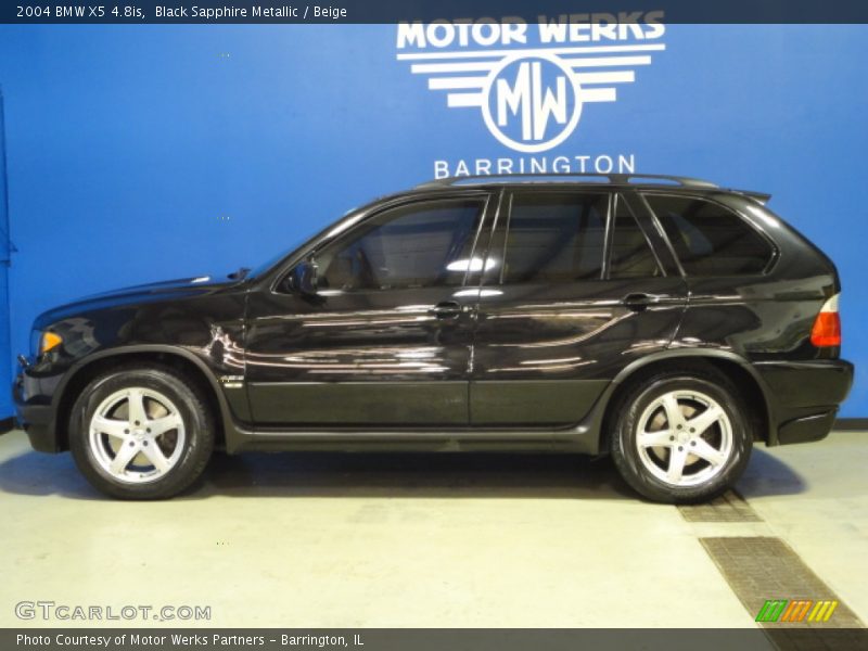 Black Sapphire Metallic / Beige 2004 BMW X5 4.8is