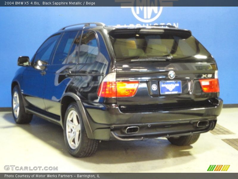 Black Sapphire Metallic / Beige 2004 BMW X5 4.8is