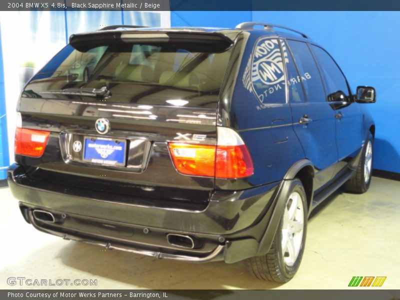 Black Sapphire Metallic / Beige 2004 BMW X5 4.8is