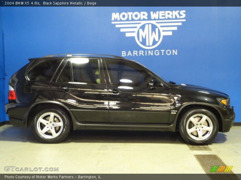 Black Sapphire Metallic / Beige 2004 BMW X5 4.8is