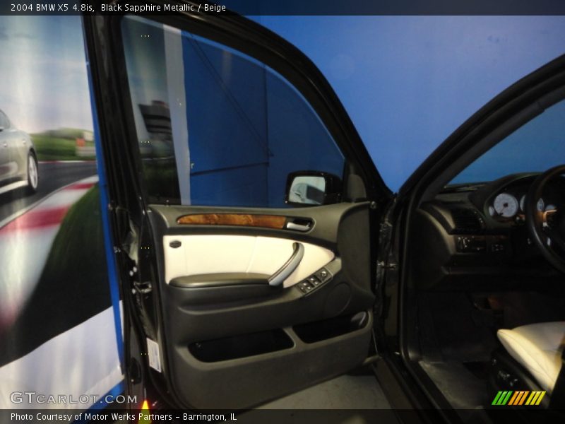 Black Sapphire Metallic / Beige 2004 BMW X5 4.8is