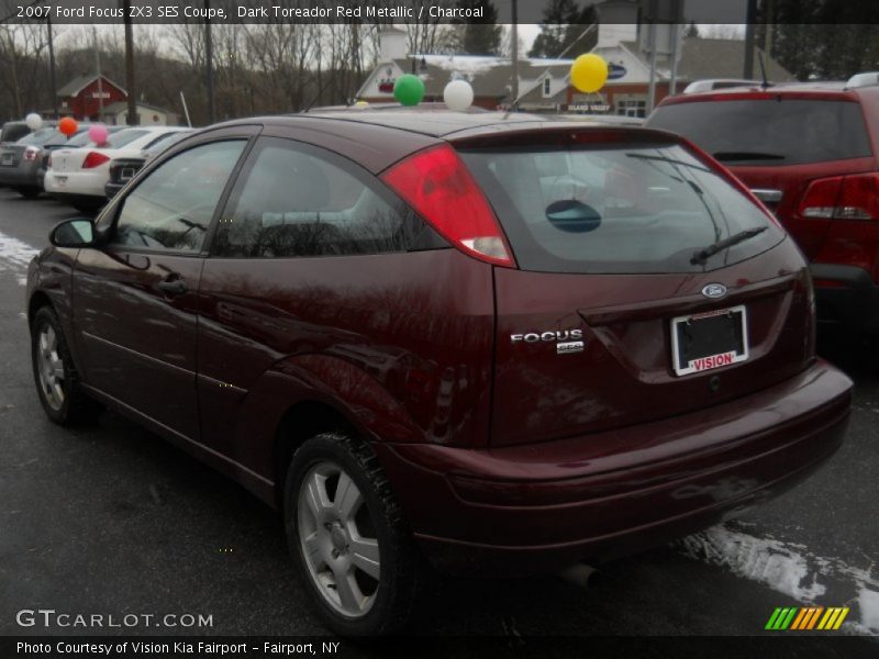 Dark Toreador Red Metallic / Charcoal 2007 Ford Focus ZX3 SES Coupe