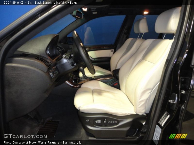 Black Sapphire Metallic / Beige 2004 BMW X5 4.8is