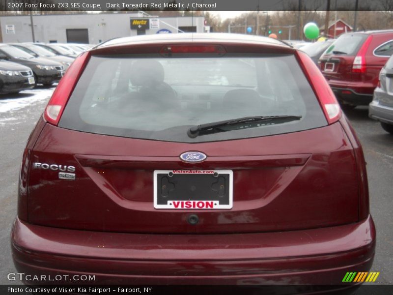 Dark Toreador Red Metallic / Charcoal 2007 Ford Focus ZX3 SES Coupe