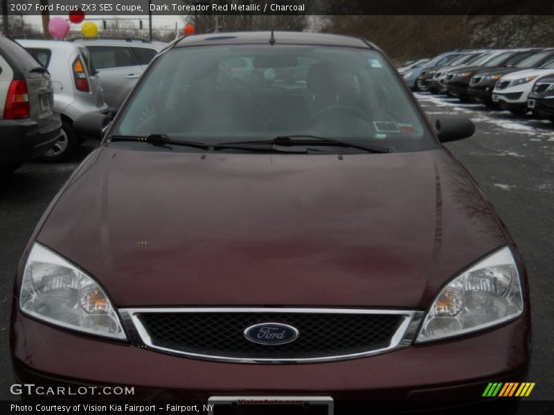 Dark Toreador Red Metallic / Charcoal 2007 Ford Focus ZX3 SES Coupe
