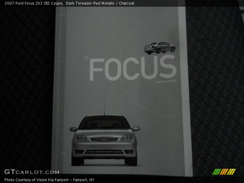 Dark Toreador Red Metallic / Charcoal 2007 Ford Focus ZX3 SES Coupe