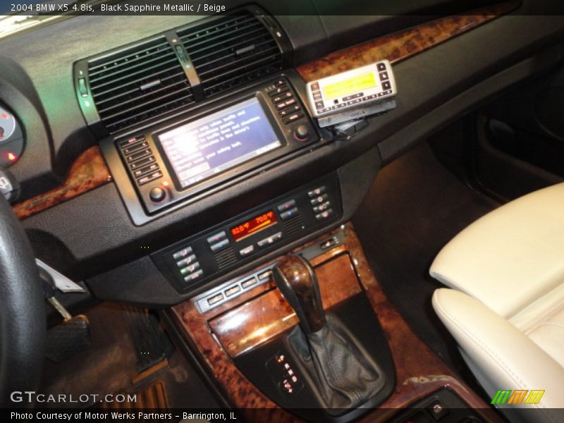 Black Sapphire Metallic / Beige 2004 BMW X5 4.8is