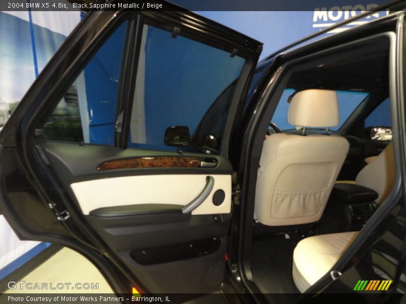 Black Sapphire Metallic / Beige 2004 BMW X5 4.8is