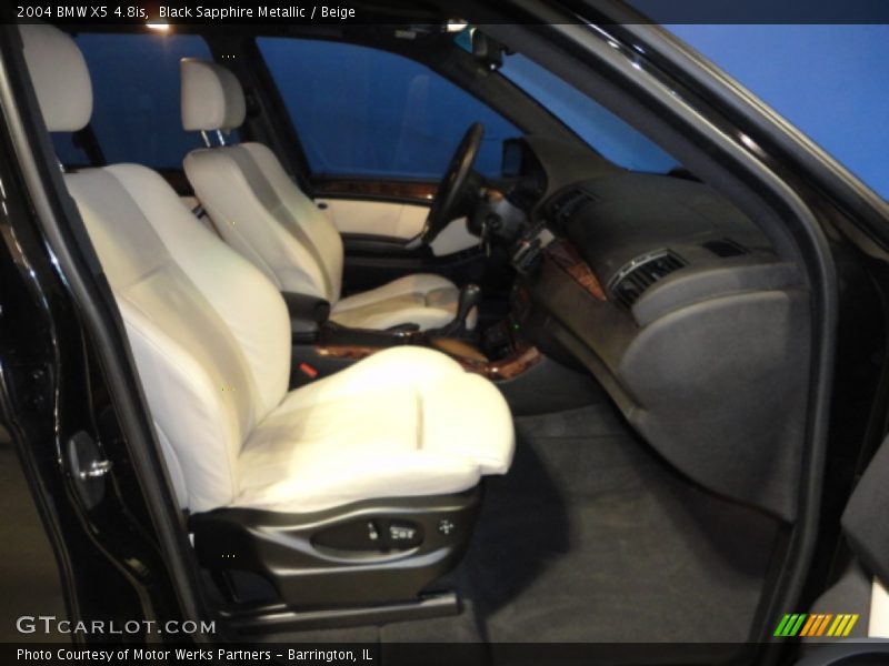 Black Sapphire Metallic / Beige 2004 BMW X5 4.8is