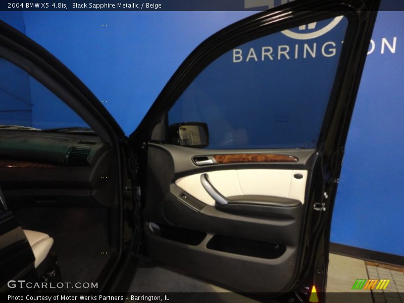 Black Sapphire Metallic / Beige 2004 BMW X5 4.8is