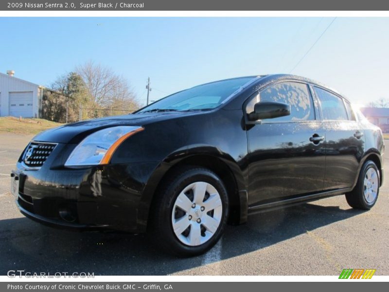 Super Black / Charcoal 2009 Nissan Sentra 2.0