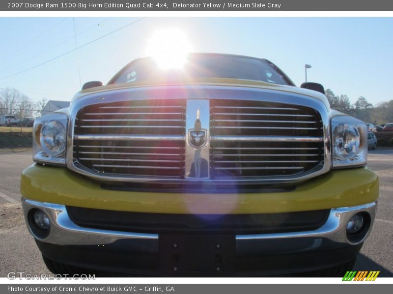 Detonator Yellow / Medium Slate Gray 2007 Dodge Ram 1500 Big Horn Edition Quad Cab 4x4