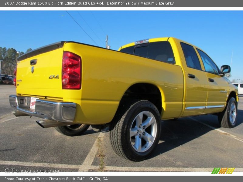 Detonator Yellow / Medium Slate Gray 2007 Dodge Ram 1500 Big Horn Edition Quad Cab 4x4