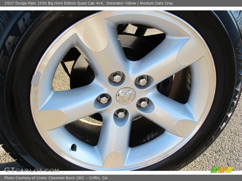 Detonator Yellow / Medium Slate Gray 2007 Dodge Ram 1500 Big Horn Edition Quad Cab 4x4