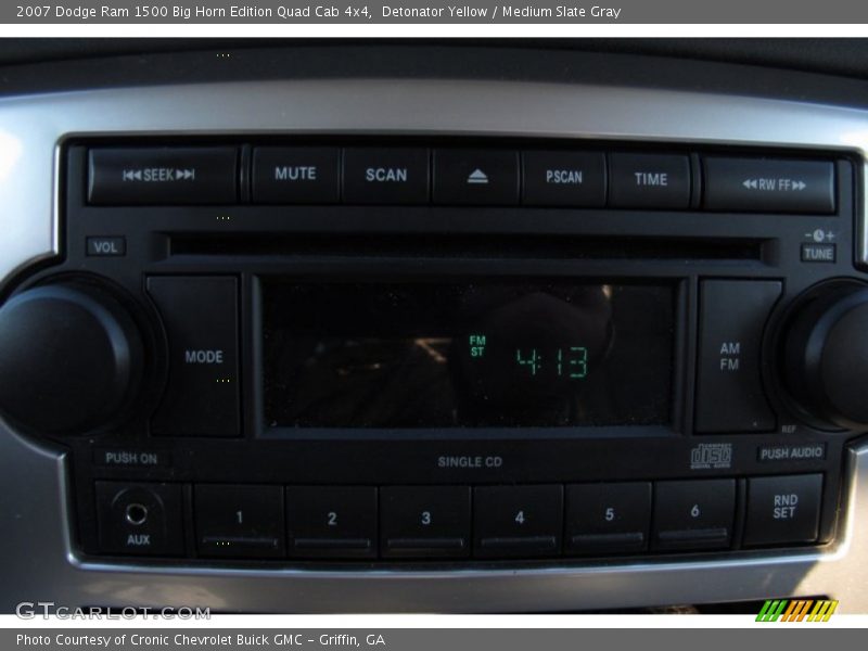 Detonator Yellow / Medium Slate Gray 2007 Dodge Ram 1500 Big Horn Edition Quad Cab 4x4