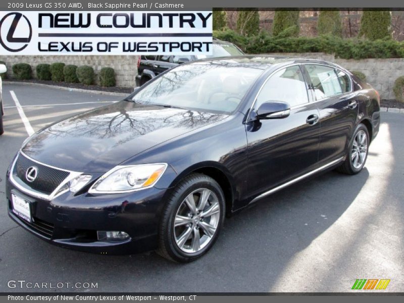 Black Sapphire Pearl / Cashmere 2009 Lexus GS 350 AWD