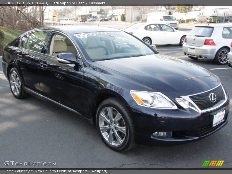 Black Sapphire Pearl / Cashmere 2009 Lexus GS 350 AWD