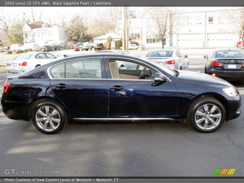 Black Sapphire Pearl / Cashmere 2009 Lexus GS 350 AWD