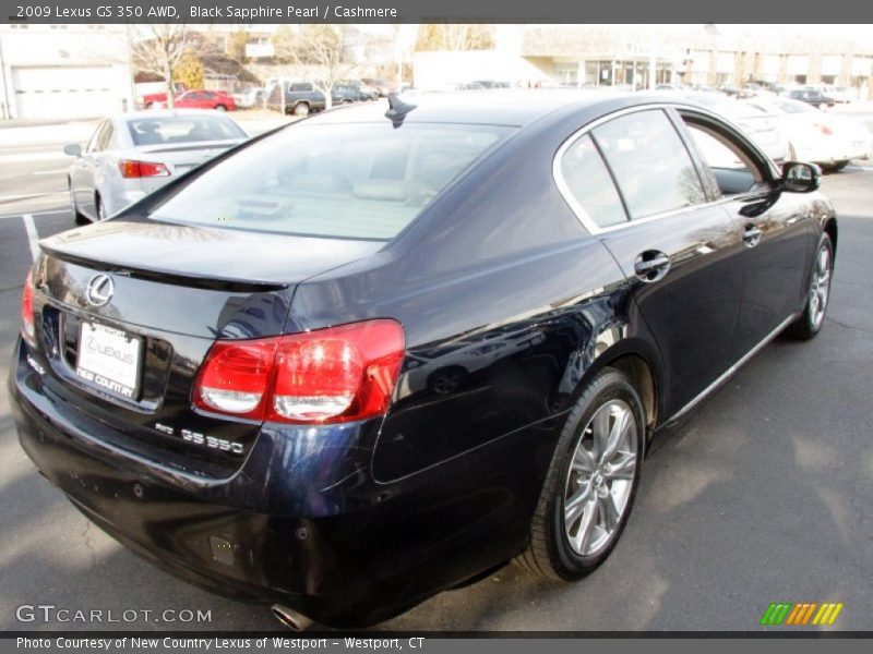 Black Sapphire Pearl / Cashmere 2009 Lexus GS 350 AWD