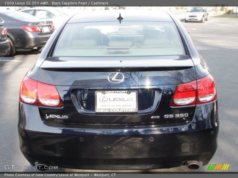 Black Sapphire Pearl / Cashmere 2009 Lexus GS 350 AWD