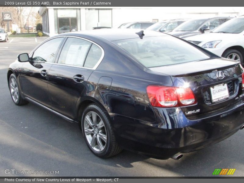 Black Sapphire Pearl / Cashmere 2009 Lexus GS 350 AWD