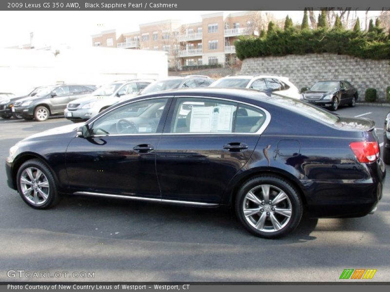 Black Sapphire Pearl / Cashmere 2009 Lexus GS 350 AWD