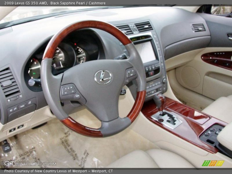 Black Sapphire Pearl / Cashmere 2009 Lexus GS 350 AWD