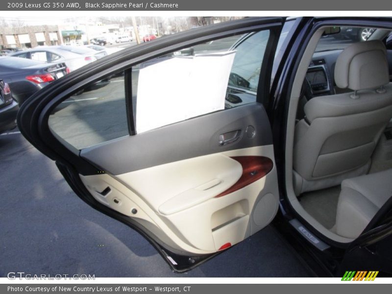 Black Sapphire Pearl / Cashmere 2009 Lexus GS 350 AWD